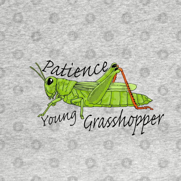 Patience Young Grasshopper by Lala Mew